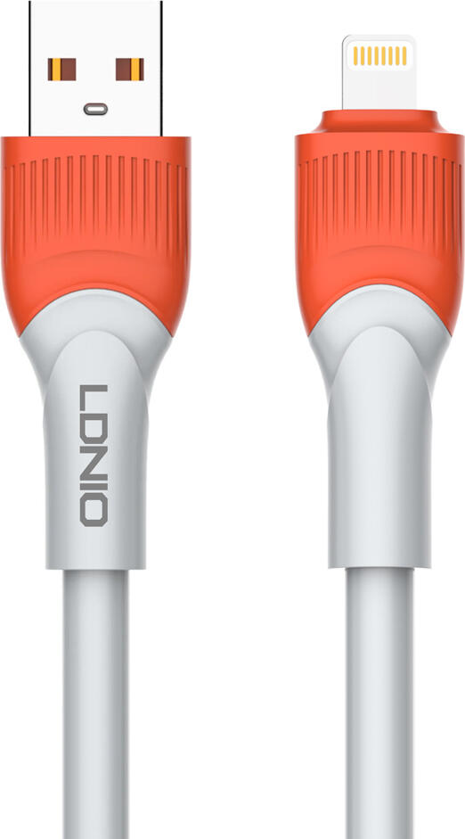 LDNIO LS601 USB-A to Lightning Fast Charging Cable, 30W Max Power, 480Mbps Data Transfer, Durable Thickened TPE Material, 1m Length