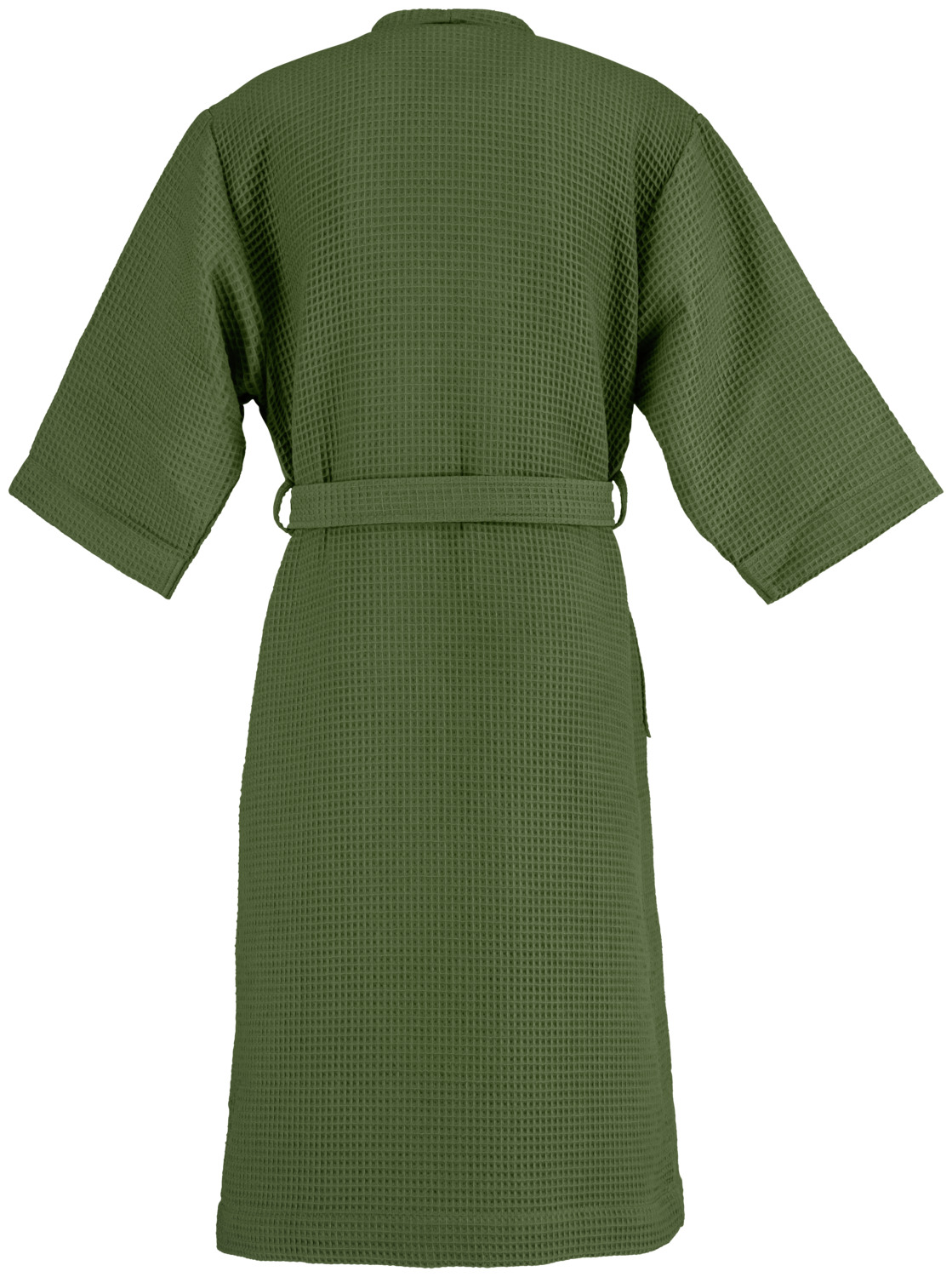 ERWIN M. LUSINI Mino Bathrobe, Size S/M, 100% Pure Cotton Waffle Pique, Kimono Cut, 7/8 Sleeves, OEKO-TEX Standard 100, Hotel and Spa Quality