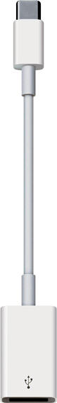 Adaptor Apple USB-C la USB MJ1M2AM/A pentru Mac, iPad, iPhone, Conector USB-A Femela la USB-C Mascul pentru Stickuri USB si Incarcare, Alb