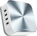LDNIO A8101 Statiune de Incarcare USB, 8 Porturi, Putere Totala 50W, Qualcomm Quick Charge 3.0, Control Inteligent Auto-ID, Cablu Detasabil