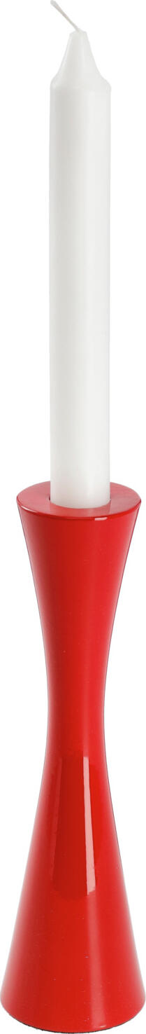 Vega Aniko Taper Candle Holder, Lacquered Aluminum, Two-Tone Design, 5 cm Diameter, 19.5 cm Height