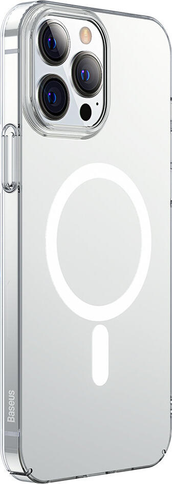 Baseus Crystal Series MagSafe Case, Anti-Yellowing Acrylic and PC Clear Cover, Shockproof Air-Cushioned Corners, Scratch-Resistant, Magnetic 1500g