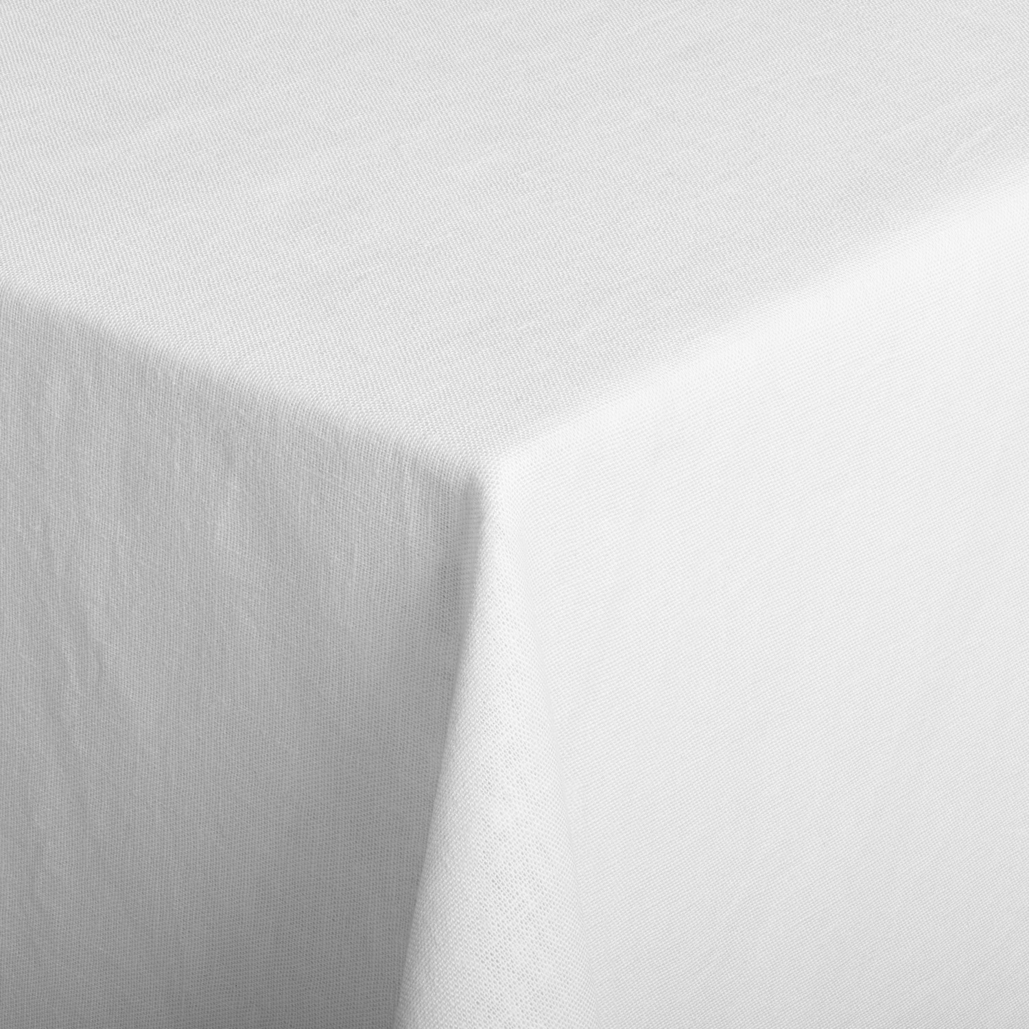 ERWIN M. LUSINI Breda Square Tablecloth, 80 x 80 cm, White, 70% Cotton 30% Linen, OEKO-TEX Standard 100, Durable and Easy Iron