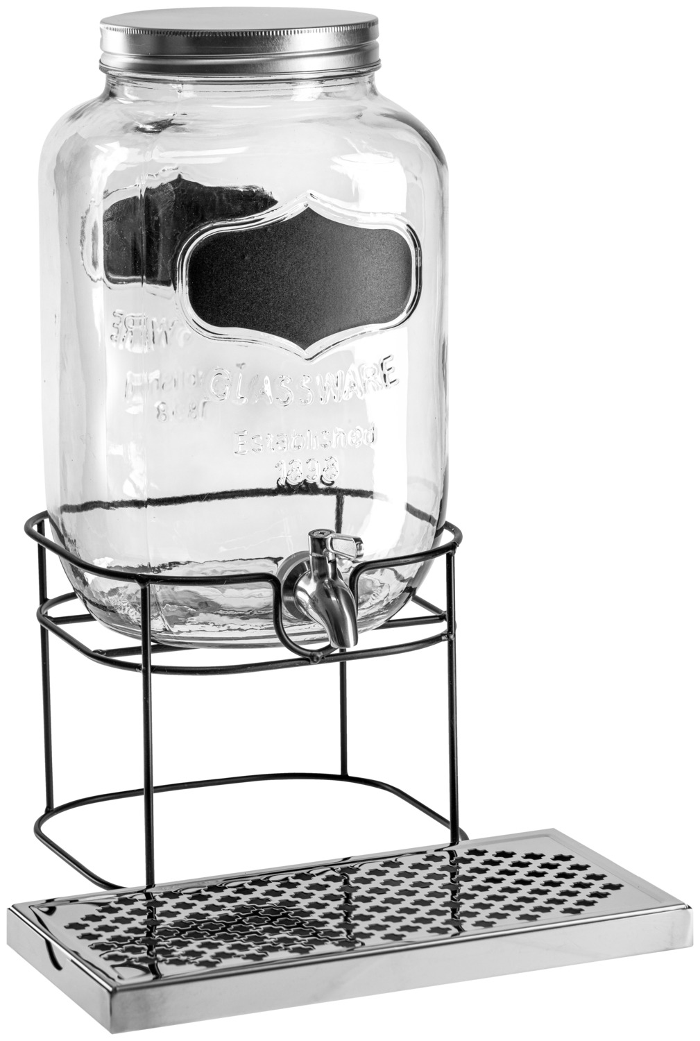VEGA Sierra Drip Tray with Collection Basin, 18/10 Stainless Steel, Rectangular, 30 x 15 x 2.5 cm, Silver, Dishwasher Safe