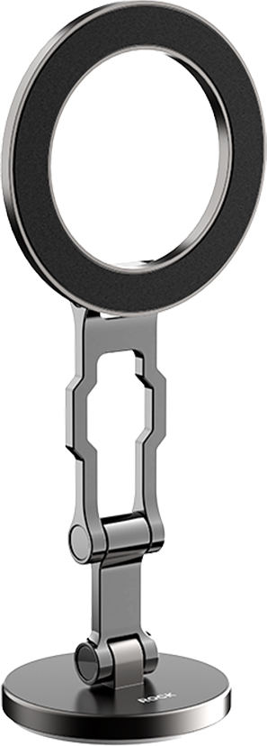 Rock Q08 Magnetic Car Holder, MagSafe Compatible, N52 Magnets, Zinc Alloy Foldable Design, Adjustable Angle Dashboard and Desk Mount