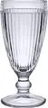 La Rochere Antillaise Ice Cream and Dessert Bowl, 200ml, Pressed Glass, Transparent, Footed Ribbed Design, Made in France, Dishwasher-safe