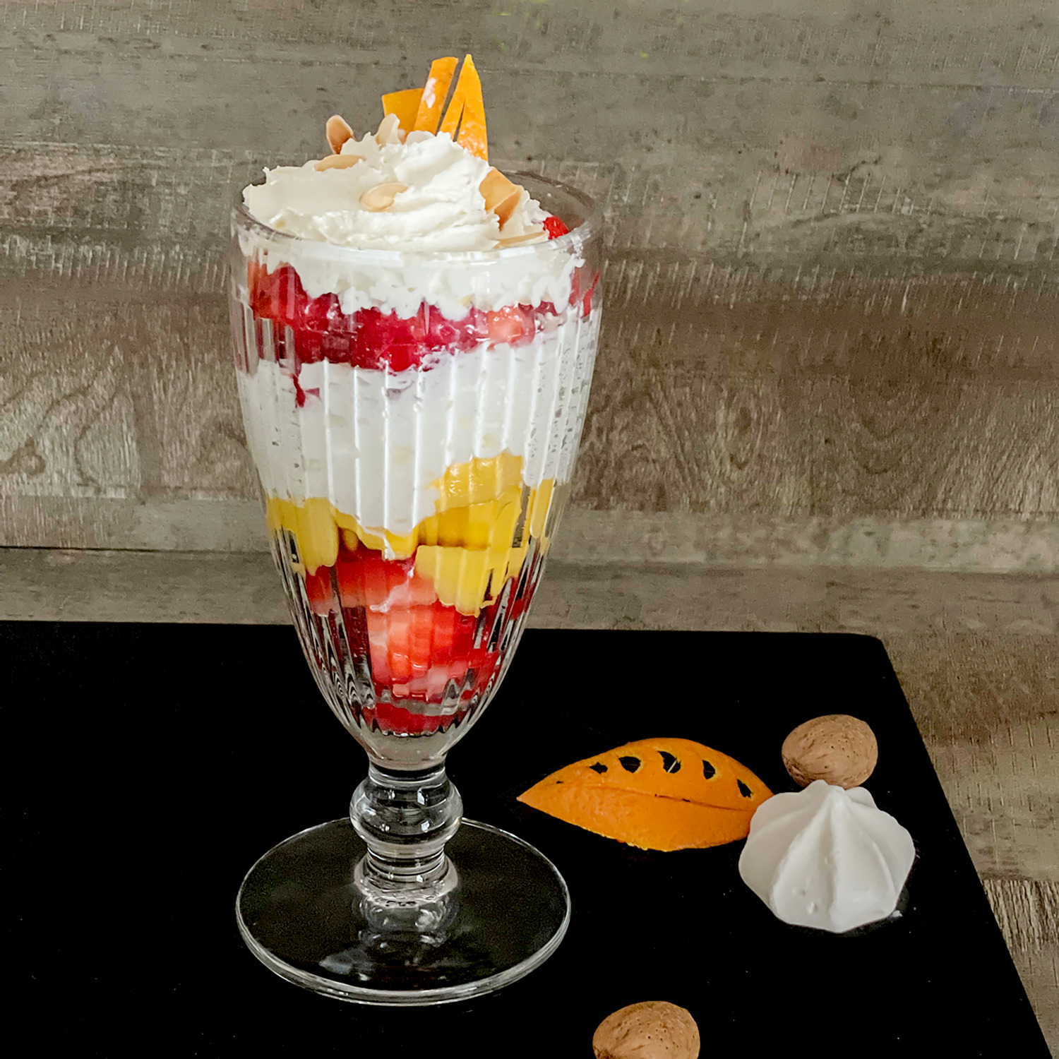 La Rochere Antillaise Ice Cream and Dessert Bowl, 200ml, Pressed Glass, Transparent, Footed Ribbed Design, Made in France, Dishwasher-safe