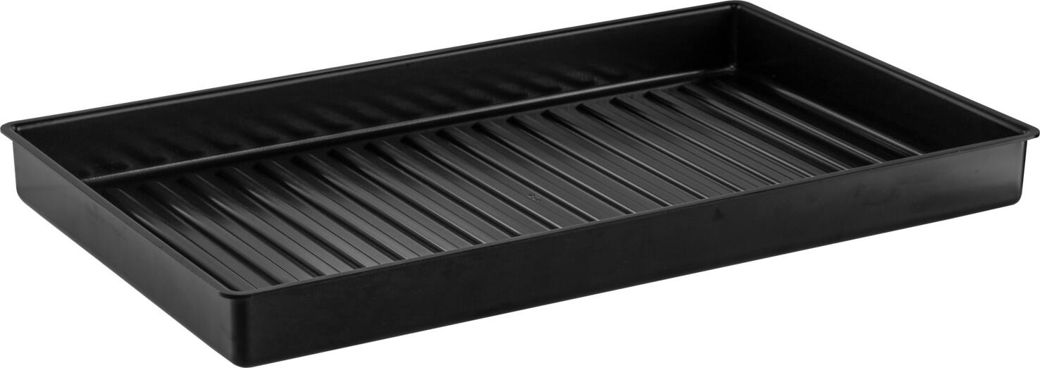VEGA Anza Base Container GN 1/1, Stackable High-Quality Plastic Base, 52 x 31.7 x 4.6 cm, Heat Resistant up to 70°C, Black
