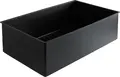VEGA Anza Base Container GN 1/1, Stackable High-Quality Plastic Base Tray, 52.5 x 32 x 15 cm, Heat Resistant up to 70°C, Black