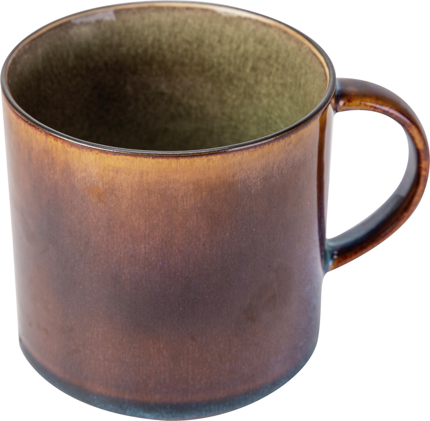 Cosy & Trendy Billiet-Vanlaere NV Mug Quintana Becher Quintana Mug Quintana; 450 ml, 9x9.4 cm (ØxH); green; 6 piece / pack Becher Quintana; 450 ml, 9x9.4 cm (ØxH); grün; 6 Stück / Pack Colored mug made of porcelain. Dishwasher safe and microwaveable. Farbiger Becher aus Porzellan. Spülmaschinenfest und mikrowellengeeignet. Handmade Produkte, die in Ihrer Farbe (sowohl innen als auch außen) von hell zu dunkel abweichen können. Bläuliche Färbungen auf der braunen Außenseite können auftreten. Bitte beachten Sie: Diese Produkte haben eine verglaste Oberschicht, die bei extremen Temperaturen (z.B. im Backofen, auf der Herdplatte oder in der Tiefkühltruhe) unsichtbare Schäden erleiden kann. Einmal beschädigt, kann Wasser eindringen und bei erneuter Hitze oder Kälte sichtbare Schäden verursachen. Dies nennt man Thermoschock.