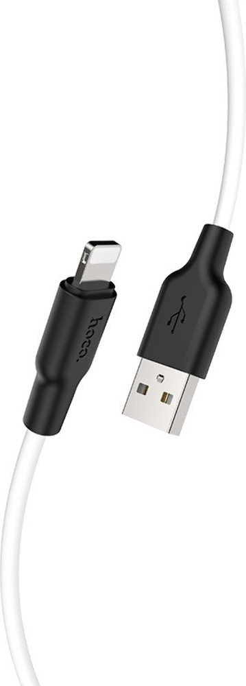 Hoco X21 USB to Lightning Cable, 2.0A Fast Charging and Data Sync, 1.0m Length, Food-grade Silicone Outer Cladding, Compatible with Apple Devices