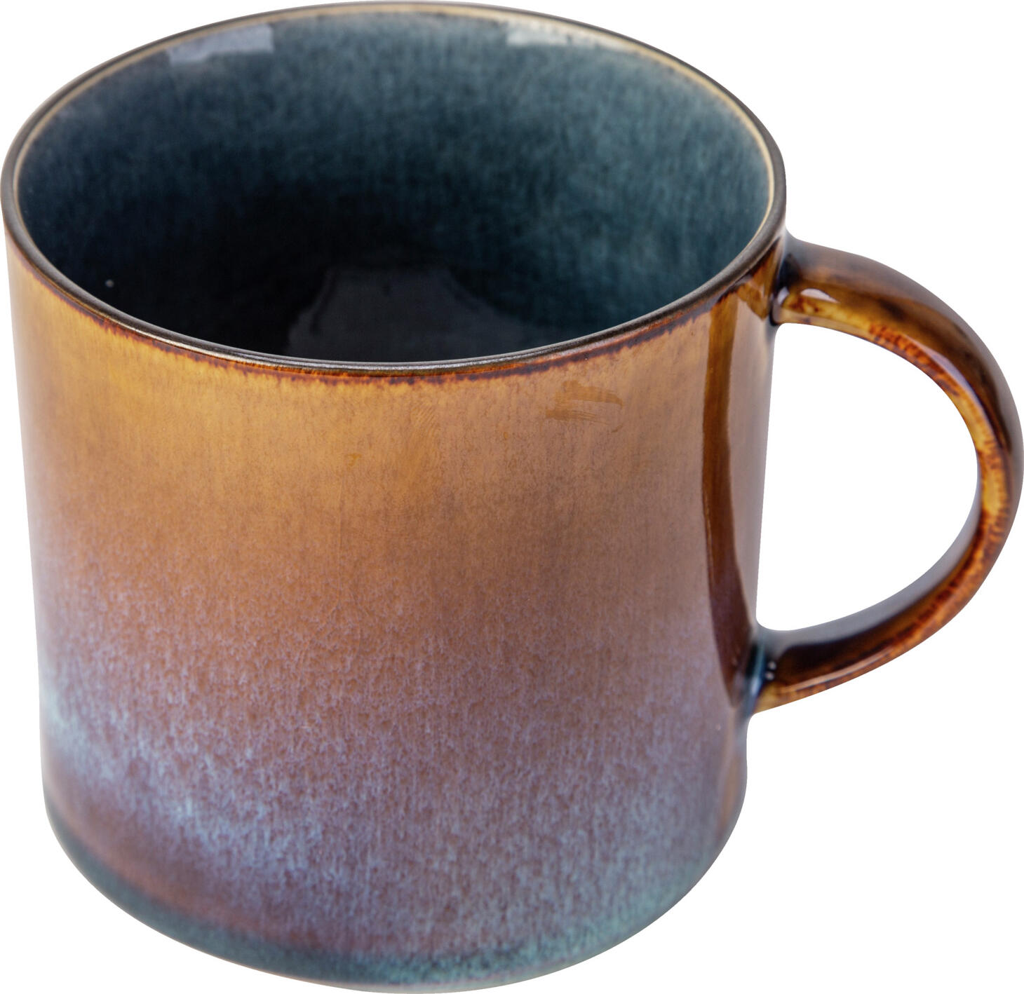 Cosy & Trendy Quintana Porcelain Mug, Blue, 450ml, Reactive Glaze Handmade Finish, Dishwasher and Microwave Safe