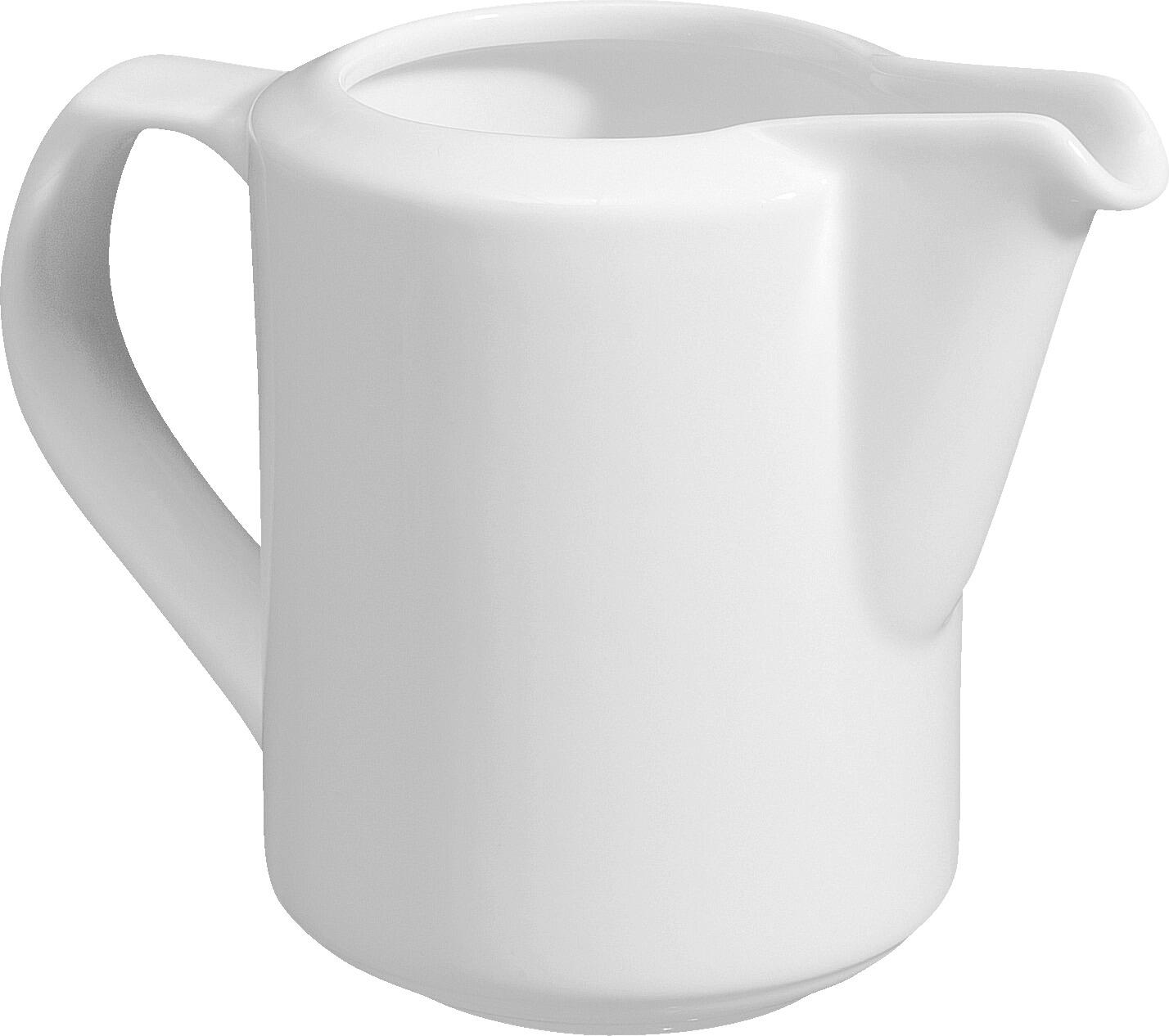 VEGA LUSINI Solutions GmbH Milk and sauce jug Base with handle Milch - & Saucenkännchen Base mit Henkel Milk and sauce jug Base with handle; 300 ml, 8x10 cm (ØxH); white; round; 6 piece / pack Milch - & Saucenkännchen Base mit Henkel; 300 ml, 8x10 cm (ØxH); weiß; rund; 6 Stück / Pack White porcelain jug. Simple, timeless shape. Dishwasher safe and microwaveable. Weißer Porzellan-Gießer. Schlichte, zeitlose Form. Spülmaschinenfest und mikrowellengeeignet.