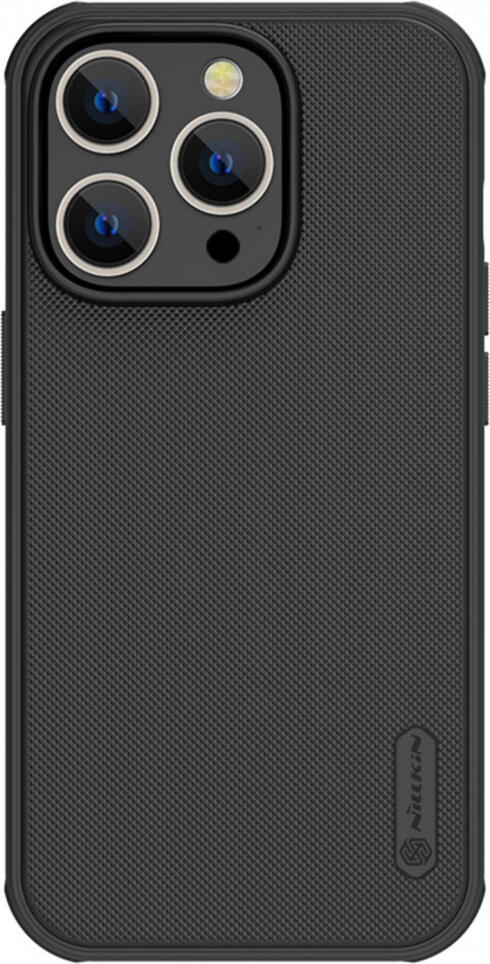 Чехол Nillkin Super Frosted Shield Pro для Apple iPhone 14 Pro Max, жесткий PC и мягкий TPU, противоударные подушки по углам, антиотпечатки, черный