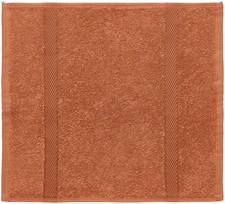 ERWIN M. LUSINI Solutions GmbH Face towel Valencia Uni Seiftuch Valencia Uni Face towel Valencia Uni; 30x30 cm (WxL); russet; 5 piece / pack Seiftuch Valencia Uni; 30x30 cm (BxL); rostbraun; 5 Stück / Pack 100% cotton. Weight approx. 460 g/m². First-class walk terry face towel in numerous colors. extremely durable, absorbent and easy to clean. Cuddly soft top quality, dimensionally stable and no warping of the border. Excellent to combine. Personalization possible. 100 % Baumwolle. Gewicht ca. 460 g/m². Erstklassiges Walkfrottier Seiftuch in zahlreichen Farben. Äußerst strapazierfähig, saugfähig und pflegeleicht. Kuschelweiche Spitzenqualität, formstabil und kein Verziehen der Borte. Hervorragend zu kombinieren. Personalisierung möglich.