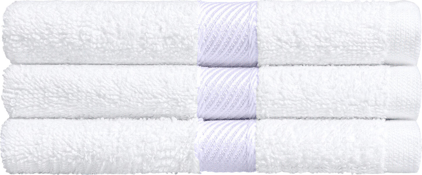 ERWIN M. LUSINI Solutions GmbH Face towel Valencia Uni Seiftuch Valencia Uni Face towel Valencia Uni; 30x30 cm (WxL); white; 5 piece / pack Seiftuch Valencia Uni; 30x30 cm (BxL); weiß; 5 Stück / Pack 100% cotton. Weight approx. 460 g/m². First-class walk  terry face towel in numerous colors. extremely durable, absorbent and easy to clean. Cuddly soft top quality, dimensionally stable and no warping of the border. Excellent to combine. Personalization possible. 100 % Baumwolle. Gewicht ca. 460 g/m². Erstklassiges Walkfrottier Seiftuch in zahlreichen Farben. Äußerst strapazierfähig, saugfähig und pflegeleicht. Kuschelweiche Spitzenqualität, formstabil und kein Verziehen der Borte. Hervorragend zu kombinieren. Personalisierung möglich.