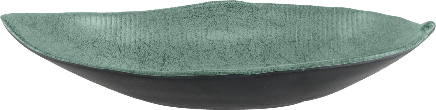 VEGA LUSINI Tuska Stone Look Melamine Bowl, Leaf-shaped, 570 ml, Height: 5.3 cm, Impact and Break Resistant, Dishwasher Safe, -30°C to +70°C