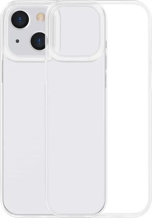 Baseus Simple Series Transparent Gel Case for iPhone, Color: Clear, Flexible TPU Material by Bayer, Air Armor Camera Protection