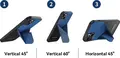 RockSpace Element Series Protective Case for iPhone 13 Pro, Hybrid TPU PC Cover with Integrated Foldable Stand, Suede Lining and 2.4m Drop Protection