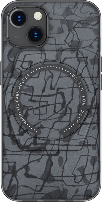 ROCK iPhone 13 Case Moca Magnet Protection Grey