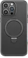 Rock Guard Foldable MagSafe Case for iPhone 15 Pro, Protective Cover with Integrated Alloy Ring Stand, Adjustable 40-70 Degree Angle Bracket