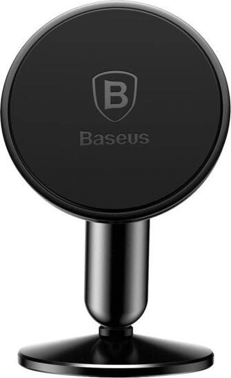 Магнитный автомобильный держатель Baseus Bullet An SUYZD-01 на торпеду, алюминий, поворот на 360 градусов, 4 сильных магнита, черный