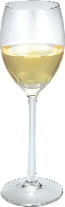 Royal Leerdam Plaza White Wine Glass, 250ml, Heavy Quality Thick-Walled Transparent Glass, Dishwasher Safe, 20cm Height