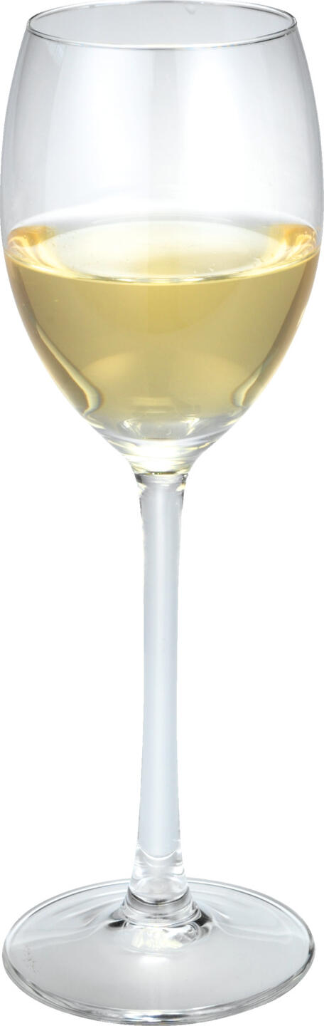 Royal Leerdam Plaza White Wine Glass, 250ml, Heavy Quality Thick-Walled Transparent Glass, Dishwasher Safe, 20cm Height