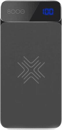 ROCK Wireless Charging Power Bank 10000mAh Portable Fast Charger with Digital LED Battery Display, Compact External Battery Pack, Black