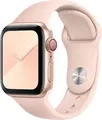 Brantalar Sport din Silicon COTEetCI pentru Apple Watch 42mm 44mm, Curea Flexibila Rezistenta la Apa si Transpiratie cu Inchidere din Otel Inoxidabil