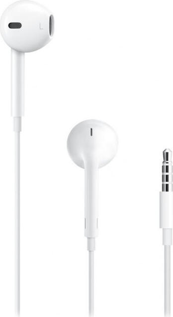 Apple EarPods 3.5 mm Mini-jack Wired In-Ear Headphones with Built-in Microphone, Remote Control and Voice Assistant Support, White