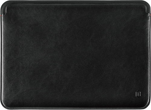 WIWU Skin Pro Platinum Ultra-Slim Water-Resistant Microfiber Leather Sleeve for MacBook 14.2-inch, Black, Lightweight Protective Case with Magnetic Closure