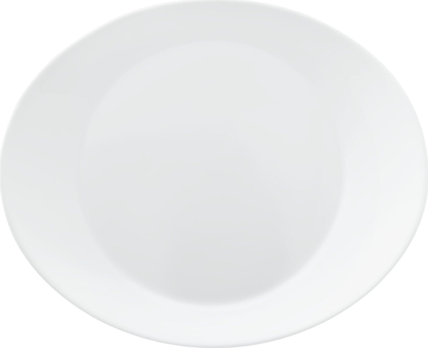 Bormioli Rocco Bormioli Luigi S.p.A. Plate Prometeo flat Teller Prometeo flach Plate Prometeo flat; 32x26x3.2 cm (LxWxH); white; oval; 12 piece / pack Teller Prometeo flach; 32x26x3.2 cm (LxBxH); weiß; oval; 12 Stück / Pack Plate made of tempered glass. Stacking glass, microwaveable and dishwasher safe. Teller aus Hartglas. Stapelglas, mikrowellengeeignet und spülmaschinenfest.