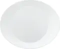 Farfurie Ovala pentru Friptura Bormioli Rocco Prometeo, Sticla Opal Temperata, Alb, 32x26x3.2 cm, Rezistenta la Socuri, Compatibila cu Cuptorul cu Microunde, Made in Italy