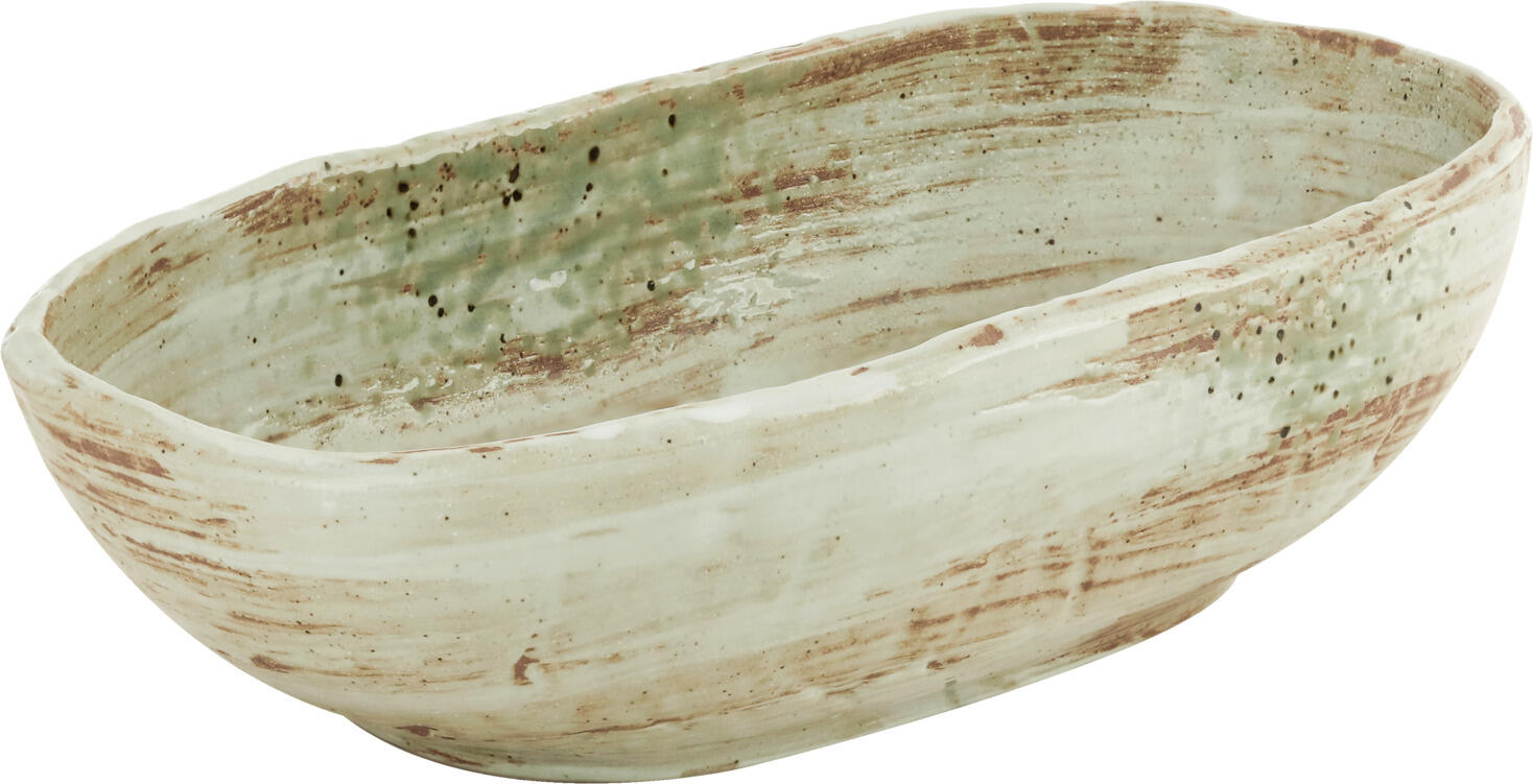 VEGA LUSINI Solutions GmbH Bowl  Taoqi oval Schale Taoqi oval Bowl  Taoqi oval; 700 ml, 22.5x11.5x5.5 cm (LxWxH); brown/grey; 3 piece / pack Schale Taoqi oval; 700 ml, 22.5x11.5x5.5 cm (LxBxH); braun/grau; 3 Stück / Pack Multicolored bowl made of porcelain. Unique design with irregular edges and speckles. Each piece is unique. Dishwasher safe and microwaveable. Mehrfarbige Schale aus Porzellan. Einzigartiges Design mit unregelmäßigen Kanten und Sprenkeln. Jedes Teil ein Unikat Spülmaschinenfest und mikrowellengeeignet.