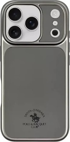 Husa Santa Barbara Polo & Racquet Club Lucas din Piele Naturala pentru Apple iPhone 17 Pro Max, Design Vintage Brodat cu Finisaj Vintage, Slim Fit, Protectie Premium Shockproof