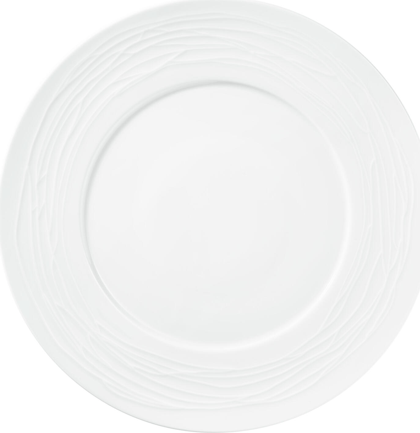 VEGA LUSINI Solutions GmbH Plate Taifun flat Teller Taifun flach Plate Taifun flat; 31 cm (Ø); white; round; 4 piece / pack Teller Taifun flach; 31 cm (Ø); weiß; rund; 4 Stück / Pack White plate made of porcelain. With fancy relief on the plate flag. Dishwasher safe and microwaveable. Weißer Teller aus Porzellan. Mit extravagantem Relief auf der Tellerfahne. Spülmaschinenfest und mikrowellengeeignet.