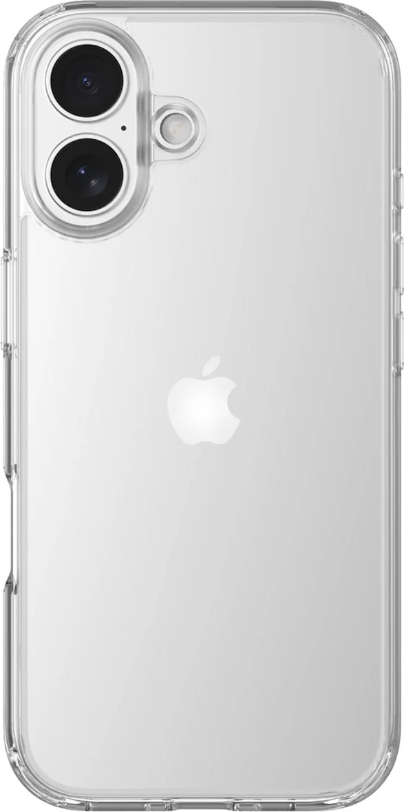 Fibra Crystal Case for iPhone 17, Transparent Protective Cover, Flexible Silicone and Hard Plastic Hybrid, Scratch and Impact Resistant