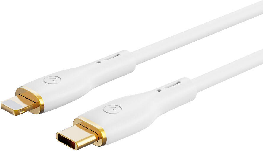 WiWu USB Type-C to Lightning Cable 120cm, 30W Power Delivery Fast Charging and Data Sync, Soft Silicone Tangle-Resistant Wear-Resistant for Apple Devices