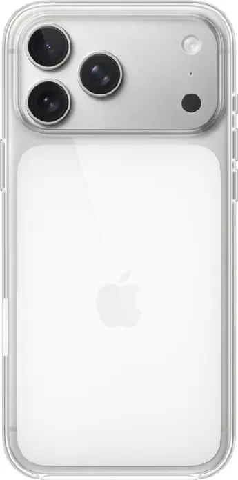 Fibra Crystal Case for iPhone 17 Pro Max, Clear Transparent Silicone and Plastic Hybrid Cover, Shockproof Scratch-Resistant Protective Case