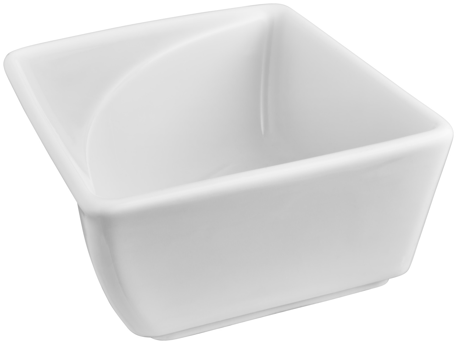 VEGA LUSINI Solutions GmbH Small bowl Melbourne Schälchen Melbourne Small bowl Melbourne; 190 ml, 10x10x4.8 cm (LxWxH); white; square; 6 piece / pack Schälchen Melbourne; 190 ml, 10x10x4.8 cm (LxBxH); weiß; quadratisch; 6 Stück / Pack Small white porcelain bowl. Square shape. Linear design. Dishwasher safe and microwaveable. Weißes Schälchen aus Porzellan. In eckiger Form. Geradliniges Design. Spülmaschinenfest und mikrowellengeeignet.