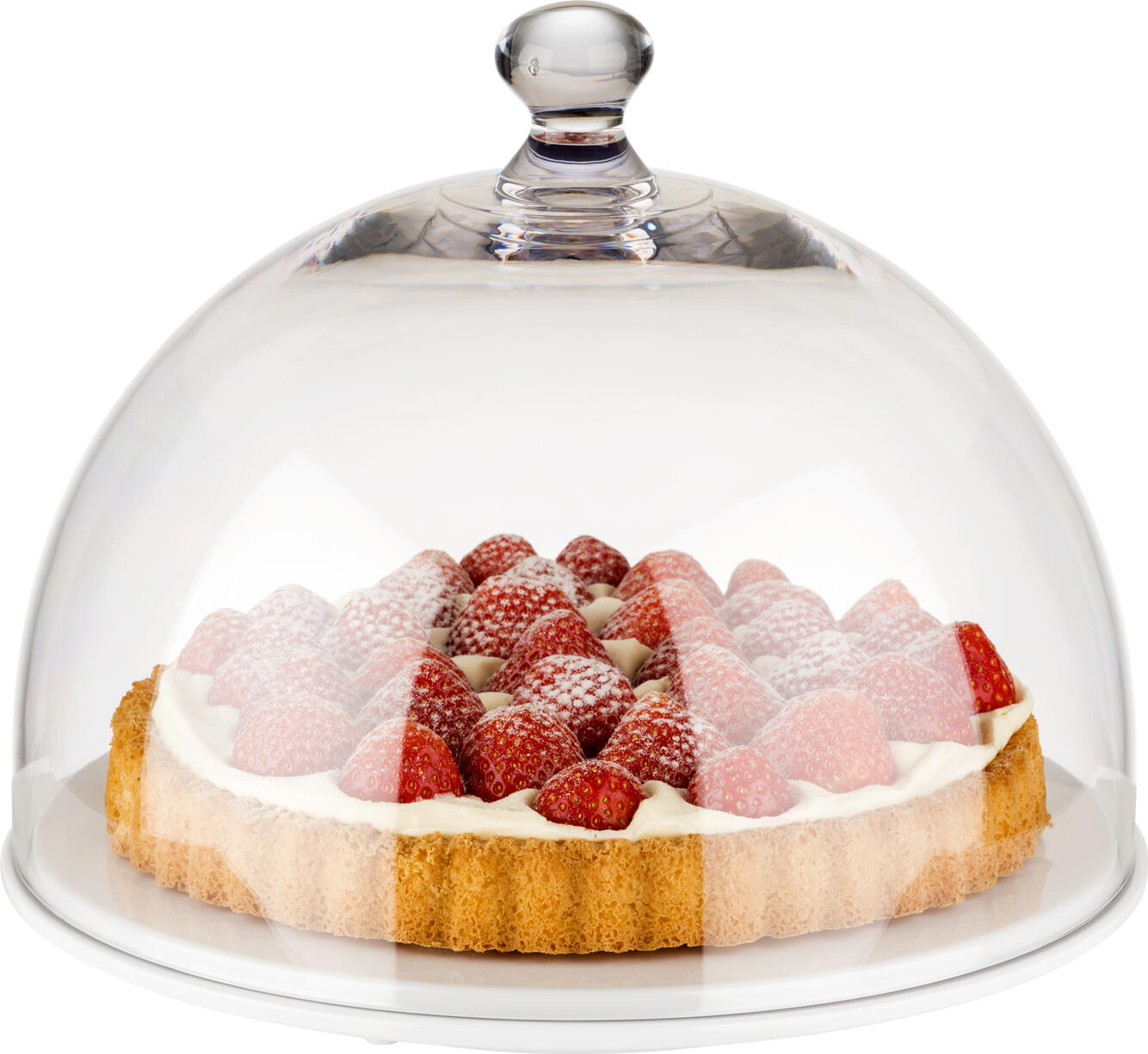 Covertora de Alimente APS DOME 06520, Cupola pentru Prjituri din Policarbonat Rezistent, Transparenta, Stivuila, 30 cm Diametru, Made in Germany