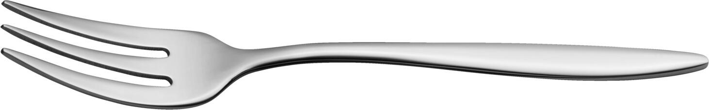 VEGA LUSINI Solutions GmbH Cake fork Sydney Kuchengabel Sydney Cake fork Sydney; 14.6 cm (L); silver, handle silver; 12 piece / pack Kuchengabel Sydney; 14.6 cm (L); silber, Griff silber; 12 Stück / Pack Chrome-nickel stainless steel 18/10. Modern cake fork with slim round handle. Mirror polished. Material thickness 3.2 mm (measured at the strongest point of the table fork). Dishwasher safe. Chrom-Nickel-Edelstahl 18/10, rostfrei. Moderne Kuchengabel mit schlankem, rundem Griff. Hochglanzpoliert. Gastronomiegerechte Materialstärke 3,2 mm (gemessen an der stärksten Stelle der Menügabel). Spülmaschinenfest.