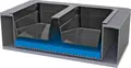 VEGA Anza Base Container GN 1/2, 4520 ml, High-Quality Plastic, Stackable, Heat Resistant to 70°C, Black, 31.7 x 25.5 x 6.8 cm