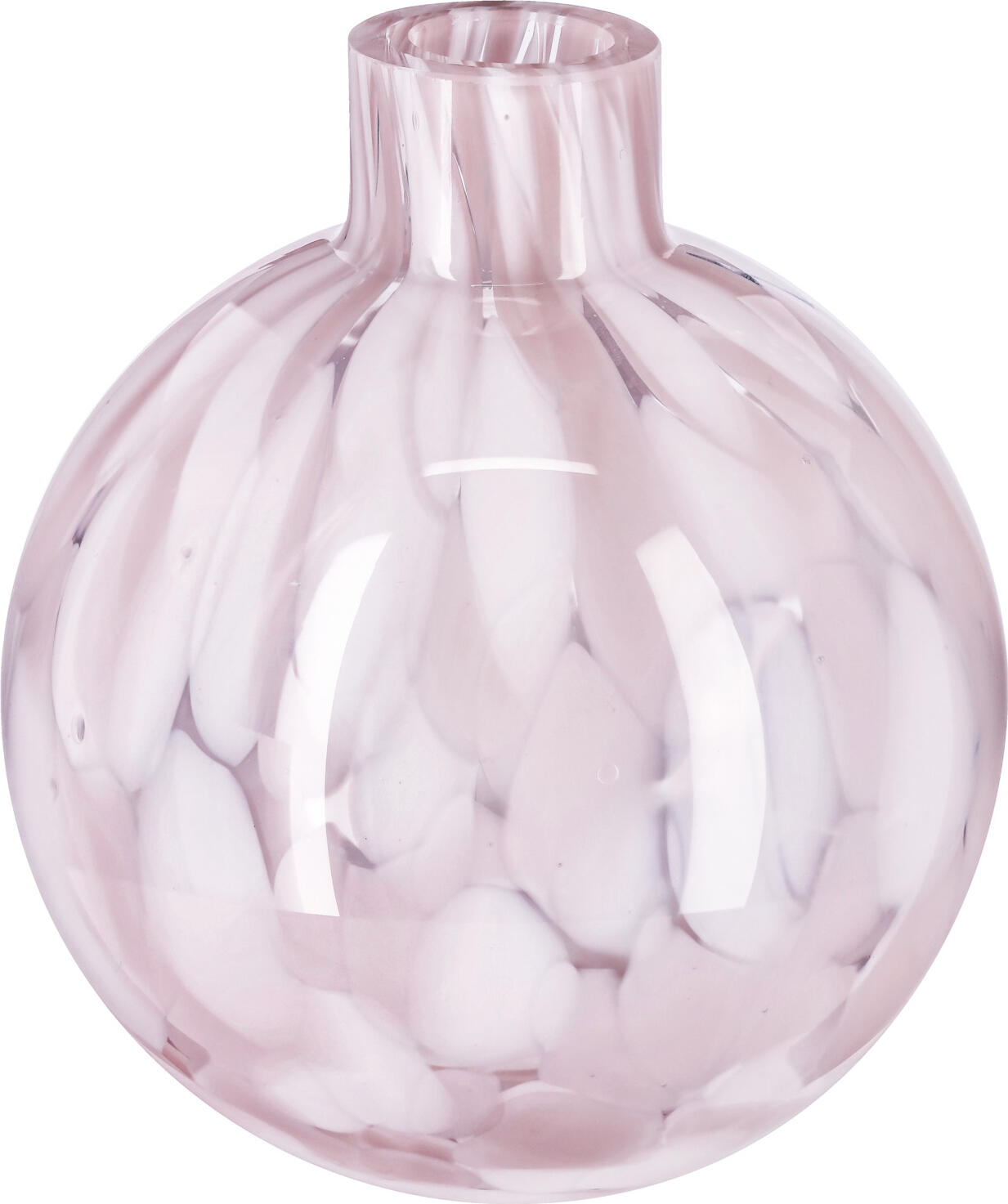 unknown LUSINI Solutions GmbH Vase Fria Vase Fria Vase Fria; 10x11.3 cm (ØxH); rose/white; 2 piece / pack Vase Fria; 10x11.3 cm (ØxH); rosa/weiß; 2 Stück / Pack Colored glass vase. Not suitable for dishwasher. Farbige Vase aus Glas. Nicht spülmaschinengeeignet.