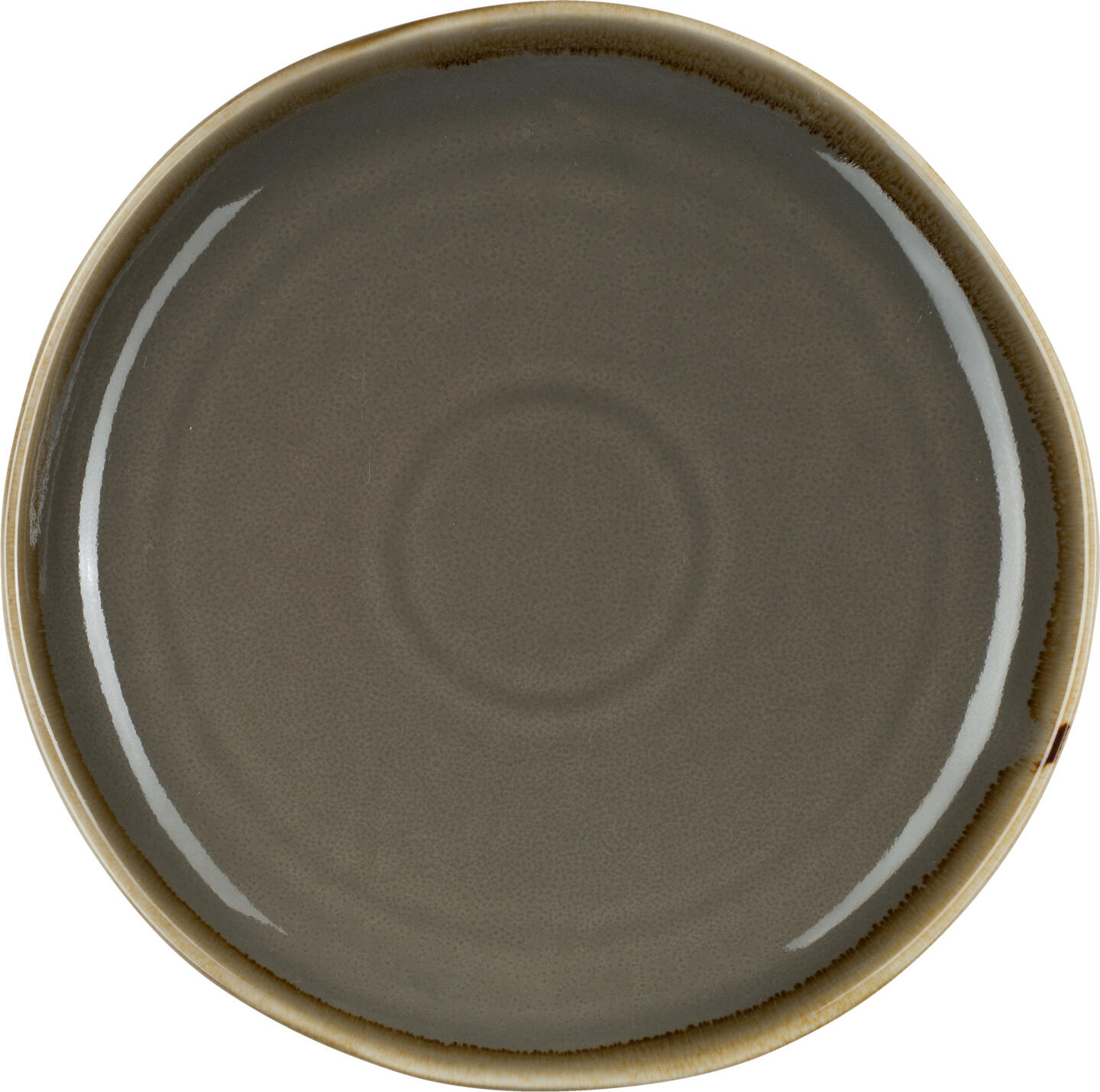 PULSIVA LUSINI Solutions GmbH Plate Glaze 2.0 flat Teller Glaze 2.0 flach Plate Glaze 2.0 flat; 16.5 cm (Ø); grey; round; 6 piece / pack Teller Glaze 2.0 flach; 16.5 cm (Ø); grau; rund; 6 Stück / Pack Flat plate made of glazed porcelain in round shape. With slightly irregular colored decorative rim. Without flag. In various colors. Suitable for dishwasher. Not microwaveable. Flacher Teller aus glasiertem Porzellan in runder Form. Mit leicht unregelmäßigem, farbigem Zierrand. Ohne Fahne. In verschiedenen Farben. Spülmaschinengeeignet. Nicht mikrowellengeeignet.