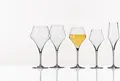 Vega Society Red Wine Glass, 500ml Fine Crystal Glass, 23cm Height, Angular Geometric Design, Polished Rim, Dishwasher Safe