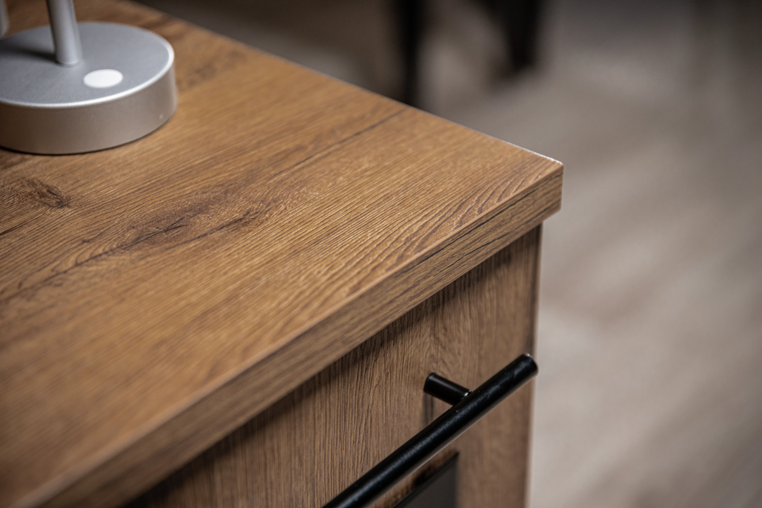 VEGA Baristo Basic Serving Station, Antique Oak Wood-based Panels, 110x61x99.5 cm, 80kg Load, 20L Waste Bin, Integrated Waste Flap, Professional Service Point