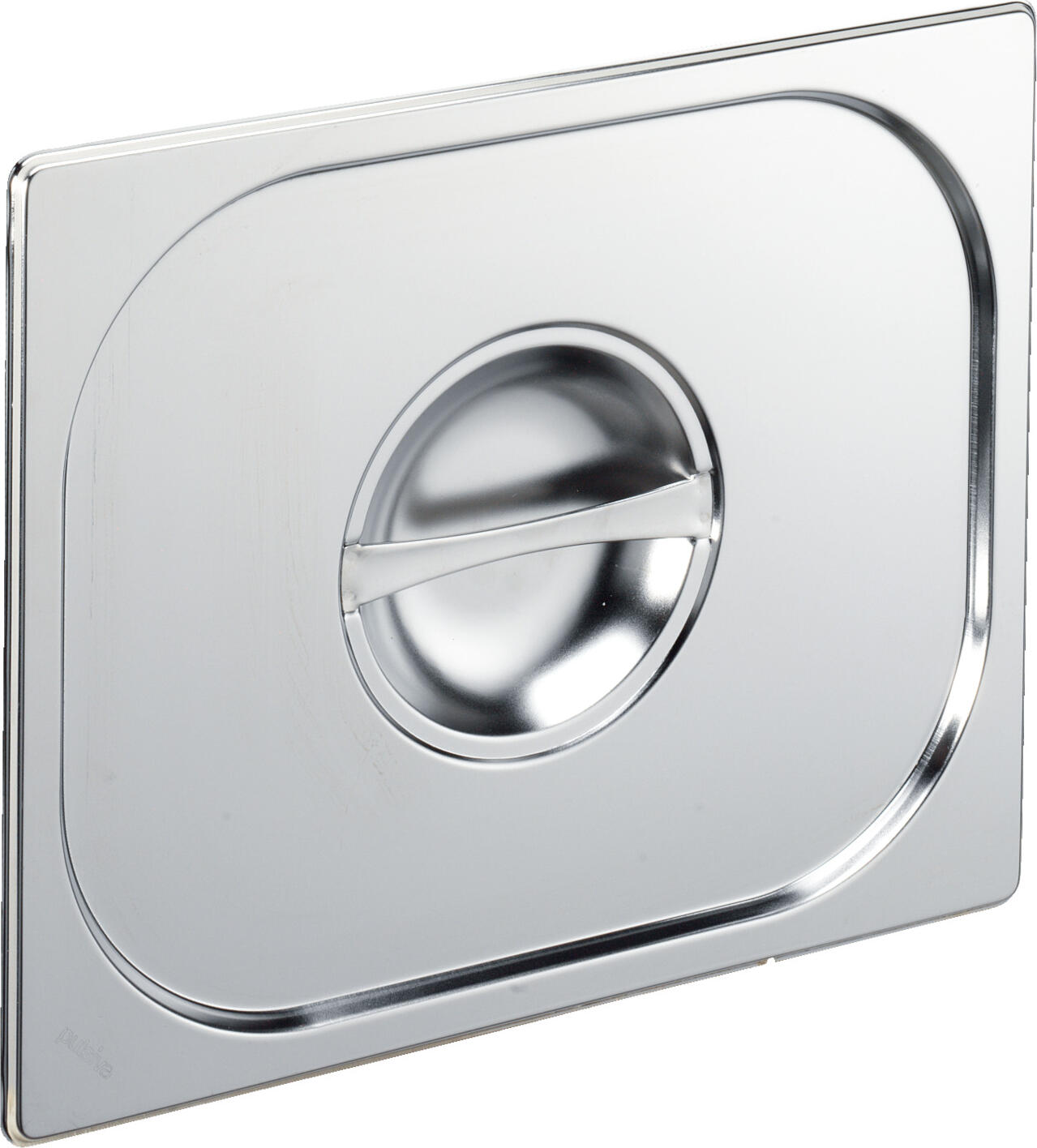 PULSIVA LUSINI Solutions GmbH GN lid 1/2 Basic without spoon recess GN-Deckel 1/2 Basic ohne Löffelaussparung GN lid 1/2 Basic without spoon recess; GN 1/2, 32.5x26.5 cm (LxW); silver; rectangular GN-Deckel 1/2 Basic ohne Löffelaussparung; GN 1/2, 32.5x26.5 cm (LxB); silber; rechteckig Stainless steel GN lids. Suitable for GN containers of the Basic range. Dishwasher safe. Without spoon recess. GN-Deckel aus Edelstahl, rostfrei. Passend für GN-Behälter der Gruppe Basic. Spülmaschinenfest. Ohne Löffelaussparung.