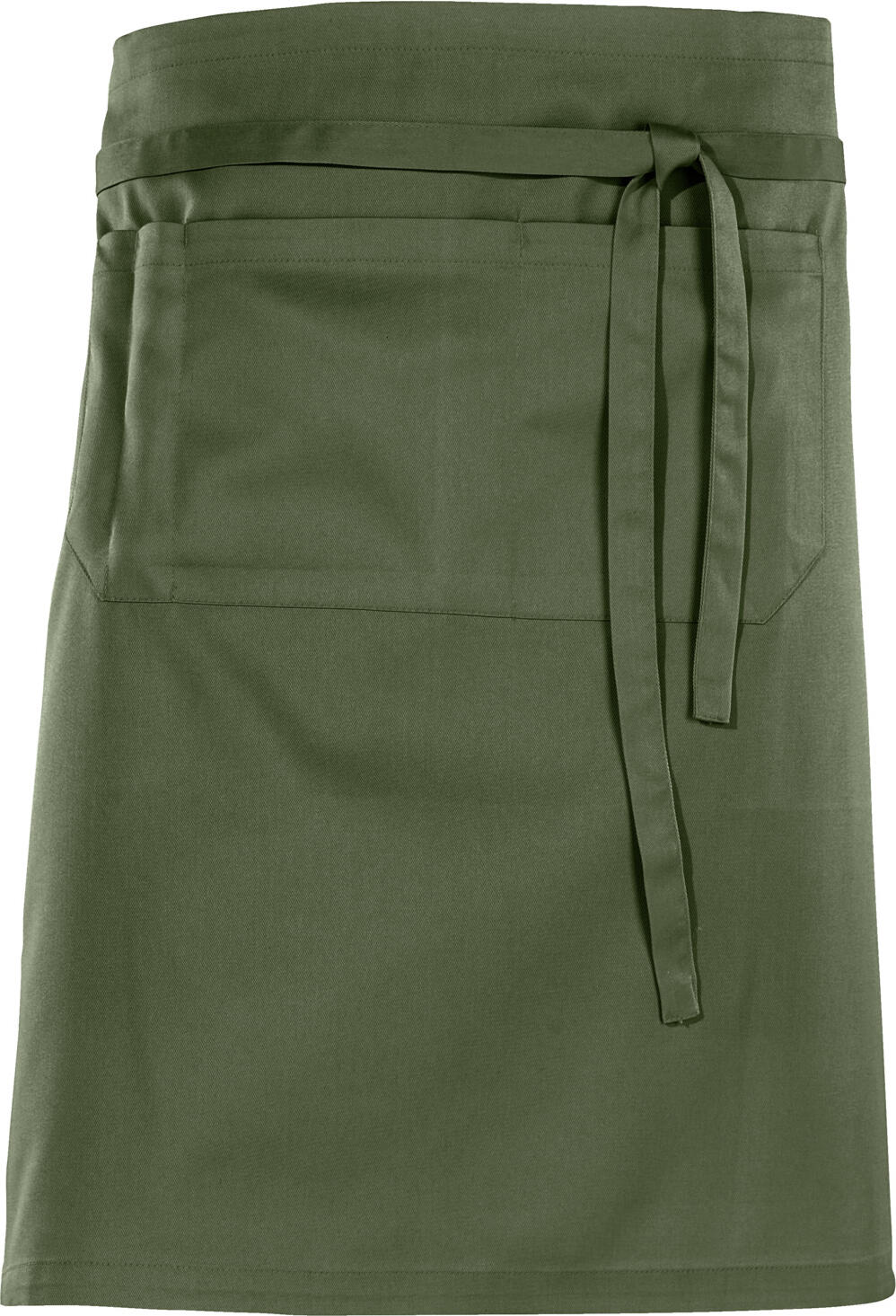 Jobeline Nando Waist Apron, 60x100 cm, Polyester-Cotton Blend, Olive, with Front and Pen Pockets, OEKO-TEX Standard 100